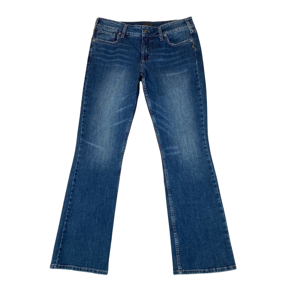 Silver Jeans Co. Bootcut Jeans Women 33x31 Medium Wash Suki Curvy Fit Mid Rise